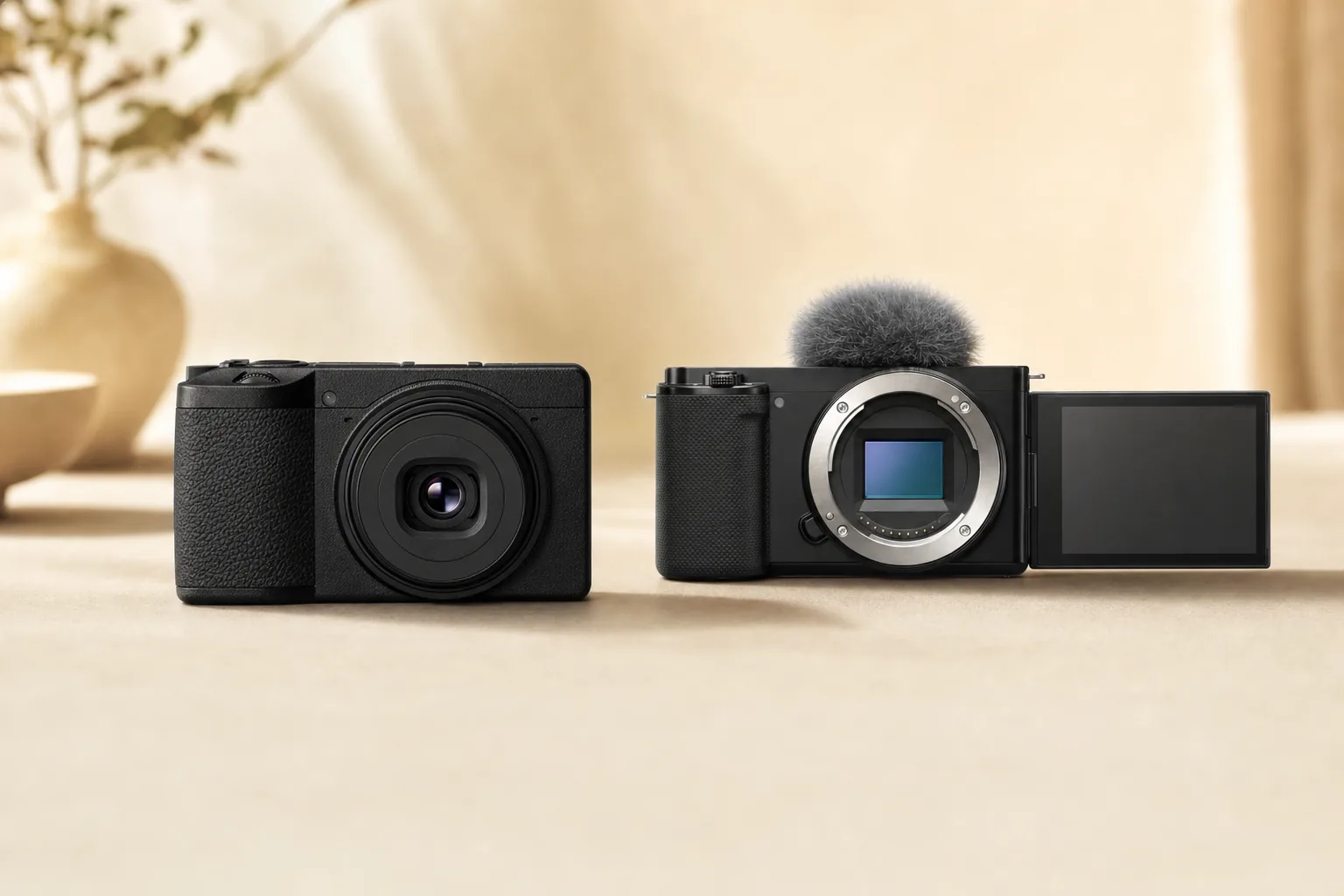 point and shoot vs mirrorless
